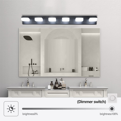 Modern 6 Lights Black LED Makeup Mirror Fixtures For Bathroom And Vanity Unavailable Platforms- Temu Modern 6 Lights Black LED Makeup Mirror Fixtures For Bathroom And Vanity Unavailable Platforms- Temu