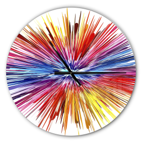 Designart 'Color Explosion ' Modern wall clock