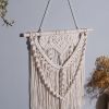 1pc Woven Wall Hanging Ornament, Bohemian Fabric Macrame Braided Tassel Wall Decoration, Boho Decoration For Living Room Bedroom Room Decor