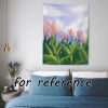 Tulip Bedroom Tapestry Dormitory Decorative Wall Cloth Bedside Tapestry Wall Tapestry; 29x39 inch