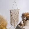 1pc Woven Wall Hanging Ornament, Bohemian Fabric Macrame Braided Tassel Wall Decoration, Boho Decoration For Living Room Bedroom Room Decor