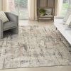 8' X 10' Beige Abstract Power Loom Area Rug