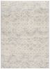 5' X 8' Ivory Distressed Ikat Pattern Area Rug