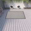 9' X 12' Black And White Indoor Outdoor Area Rug