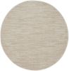 4' Beige And Ivory Round Indoor Outdoor Area Rug