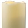 4" Ivory Flameless Indoor Outdoor Pillar Candle