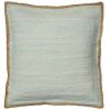 20" Beige and Green Throw Pillow