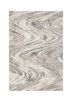 7' X 9' Gray And Tan Abstract Area Rug