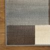 4' X 6' Gray Tan And Brown Patchwork Area Rug