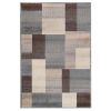 8' X 10' Gray Tan And Brown Patchwork Area Rug