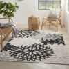 4' X 6' Black And White Indoor Outdoor Area Rug