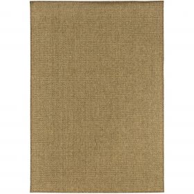 2' X 4' Tan Indoor Outdoor Area Rug
