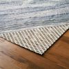 5' x 7' Ivory Striped Weave Non Slip Rug Pad