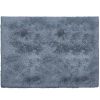 4' X 5' Gray Shag Power Loom Non Skid Area Rug