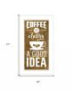 Coffee is always a Good Idea 2 White Framed Print Wall Art