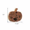 Grateful Thankful Blessed Unframed Wood Pumpkin Wall Decor