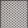 9' X 12' Black And White Indoor Outdoor Area Rug