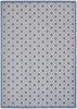 9' X 12' Blue And Gray Indoor Outdoor Area Rug