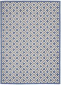9' X 12' Blue And Gray Indoor Outdoor Area Rug