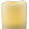5" Ivory Flameless Indoor Outdoor Pillar Candle