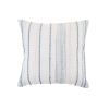 20" Blue and White Throw Pillow