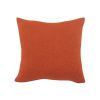 20" X 20" Cinnamon Orange 100% Cotton Zippered Pillow