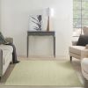 5' X 7' Green and Ivory Indoor Outdoor Area Rug