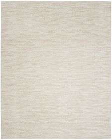 8' X 11' Beige And Ivory Indoor Outdoor Area Rug
