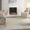 8' X 11' Beige And Ivory Indoor Outdoor Area Rug