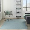 5' X 7' Aqua Indoor Outdoor Area Rug