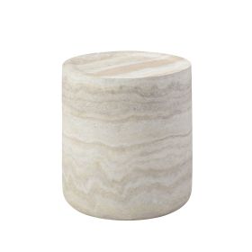 15.74 inch Faux MARS marble Pattern Coffee Tables for Living Room Round Tea table for Living Room, No Need Assembly.