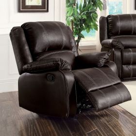 ACME Zuriel Motion Rocker Recliner, Brown Synthetic Leather LV52282