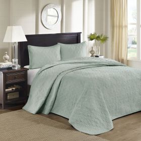 Reversible Bedspread Set Seafoam Queen
