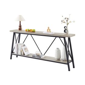70.9 Inch Extra Long Sofa Table, Console Behind Sofa, Entryway Table with 2 Tier Storage Shelves for Hallways, Living Rooms,Foyers,Entryways