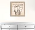 When All Else Fails 1 Brown Framed Print Bathroom Wall Art