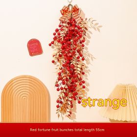 New Year Spring Festival Simulation Fruit Pendant Home Decoration (Option: Red Fortune Fruit Strings)