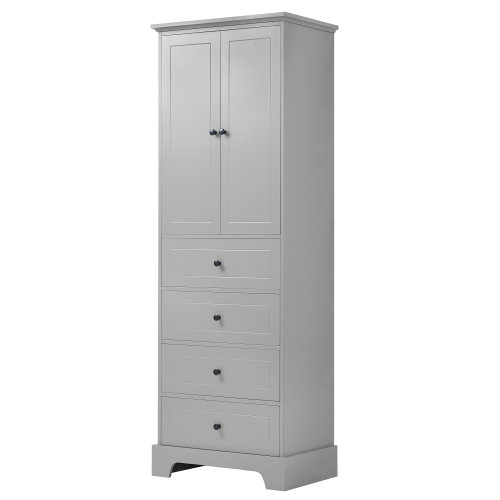 Cabinet With 2 Doors And 4 Drawers For Bathroom, Office Cabinet With 2 Doors And 4 Drawers For Bathroom, Office