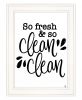 So Clean Clean Print Bathroom Wall Art