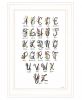 Flower Alphabet Print Wall Art