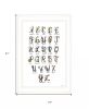 Flower Alphabet Print Wall Art
