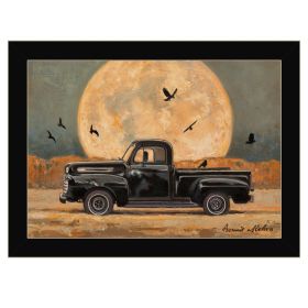 Harvest Moon Print Kitchen Wall Art (Framed: Black, Style: 1)