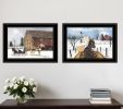 Set Of Two Sleigh Bells Ring Print Wall Art