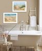 Set Of Two Sand Castle and Footprints Print Wall Art