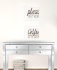 Set Of Two No Selfies When Seated Print Bathroom Wall Art