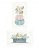 Set Of Two Floral Pumpkins Print Wall Art